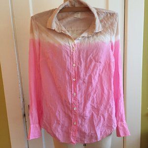 Gorgeous ombre silk/cotton button down